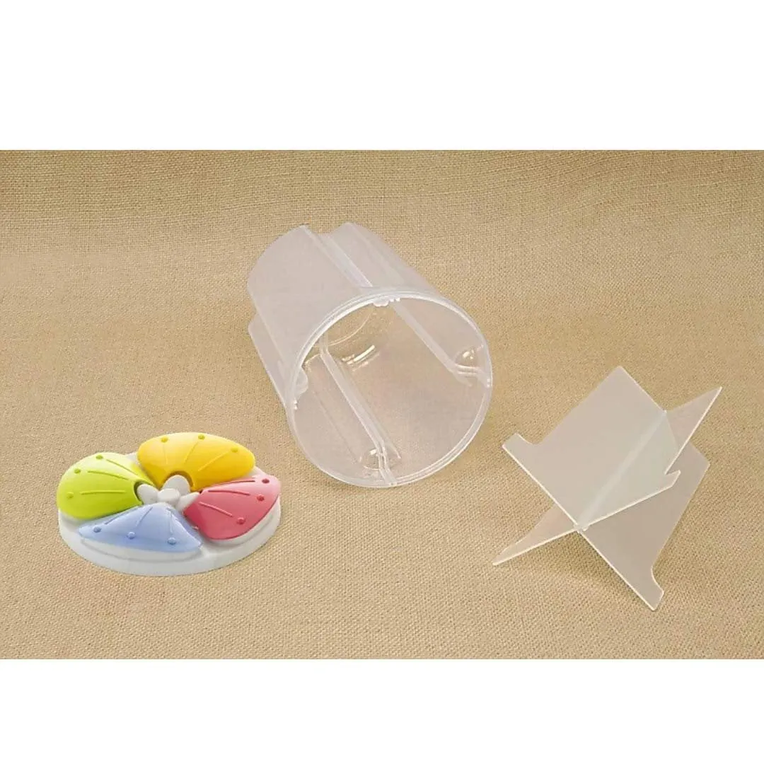 0799 4 Section Transparent Storage Container for Kitchen (2200 ml)