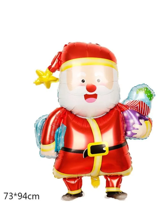 2 pcs Christmas Decoration Foil Balloon Party Supplies for parties, celebrations, and decorating (Snow man & Santa Claus)