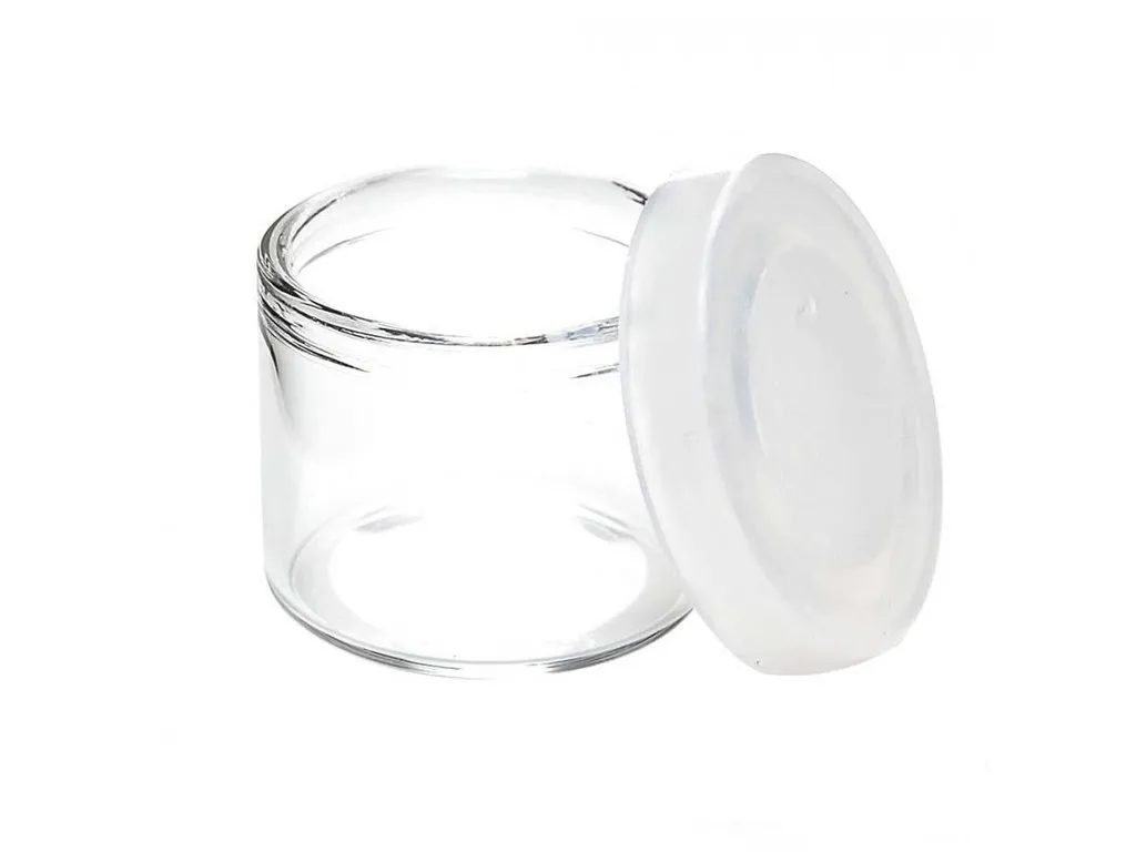 6ml Glass No-Neck Jar with Silicone lid