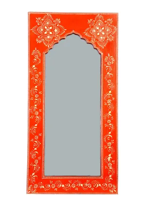 ANJNA Overseas Wall Mirror, Hand Painted Mirror, Indian Home Decor Mirror, Indian Painted Mirror, Wall Décor, Use in Bedroom, Bathroom or Hallway (Art Deco-3)