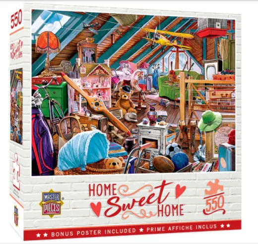 Attic Secrets, 550 Piece Puzzle, by Master Pieces.