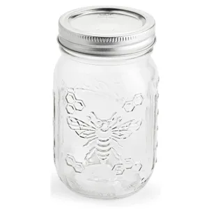 Ball Honeybee Keepsake Canning Jars, Regular Mouth Pint 4-Pack