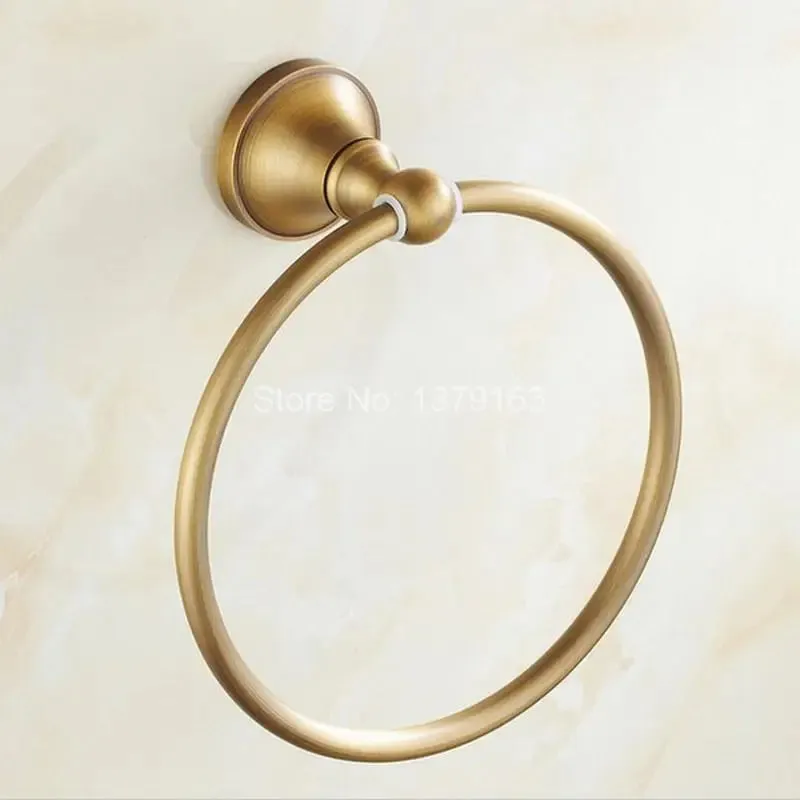 Bathroom Accessory Wall Mounted Antique Bronze Circle Towel Ring