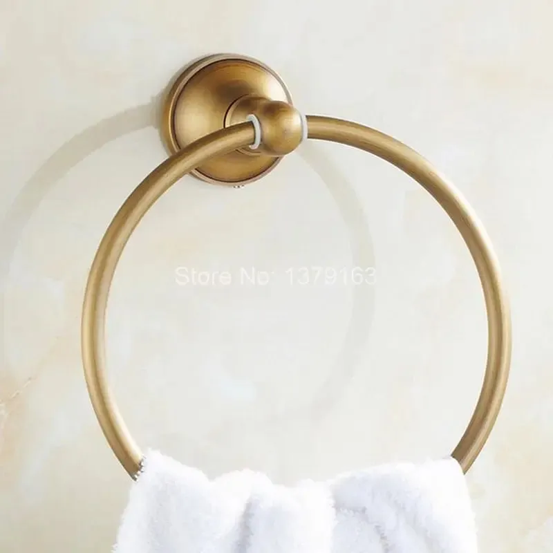 Bathroom Accessory Wall Mounted Antique Bronze Circle Towel Ring