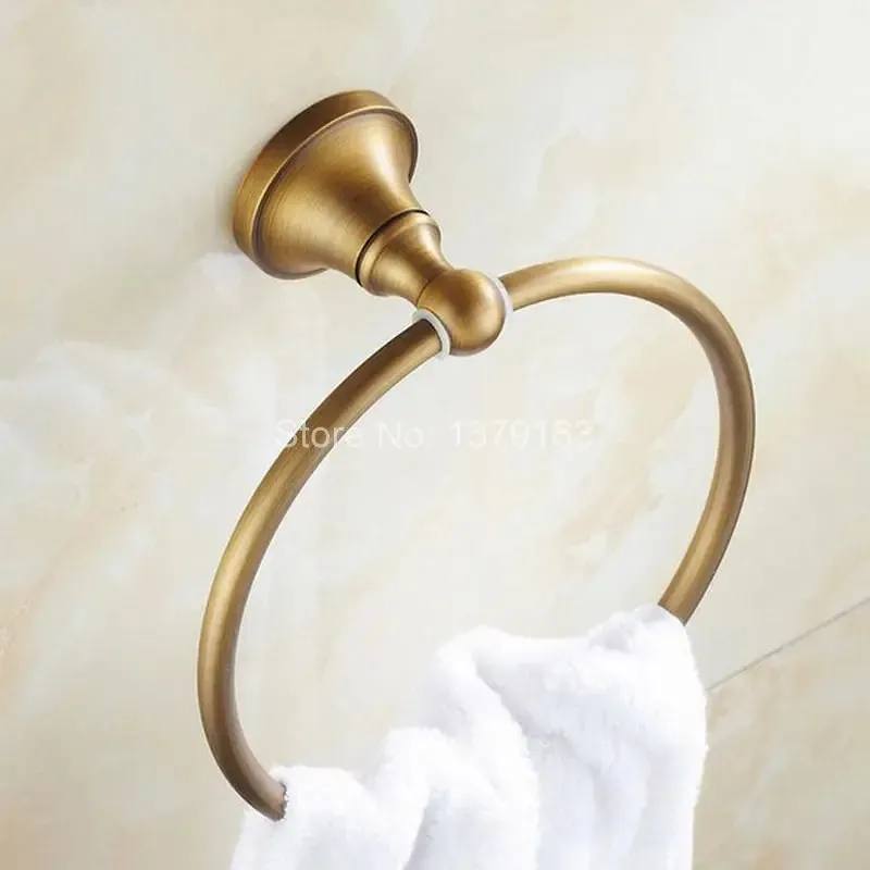 Bathroom Accessory Wall Mounted Antique Bronze Circle Towel Ring