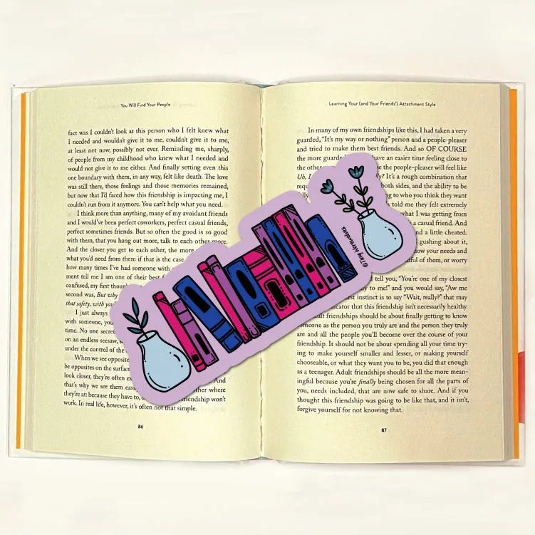 Bisexual Bookshelf Pride Laminated Printed Bookmark