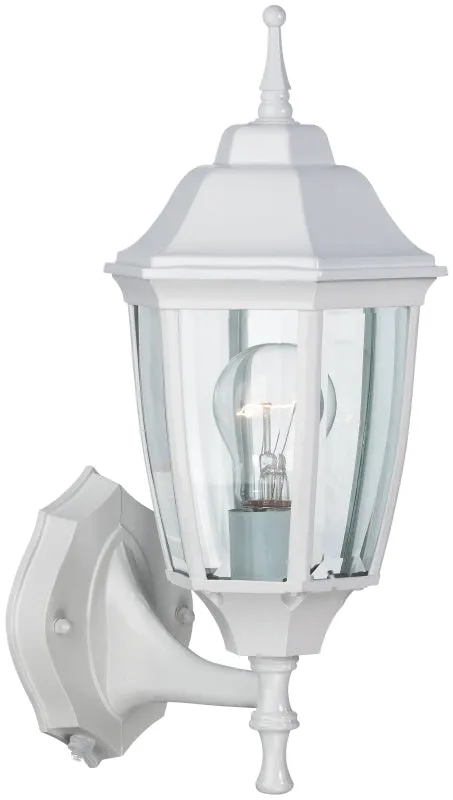 Boston Harbor DTDW Dusk/Dawn Lantern, 60 W, Medium Base Bulb or CFL Bulb(Sold Separately) Lamp, Aluminum Fixture :EA: QUANTITY: 1