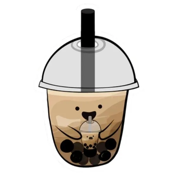 Brown Sugar Bubble Tea - Jumbo Magnetic Bookmark