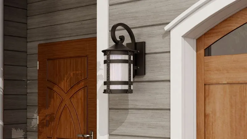 Casa Grande 10" Single Light Outdoor Wall Sconce in Anthracite