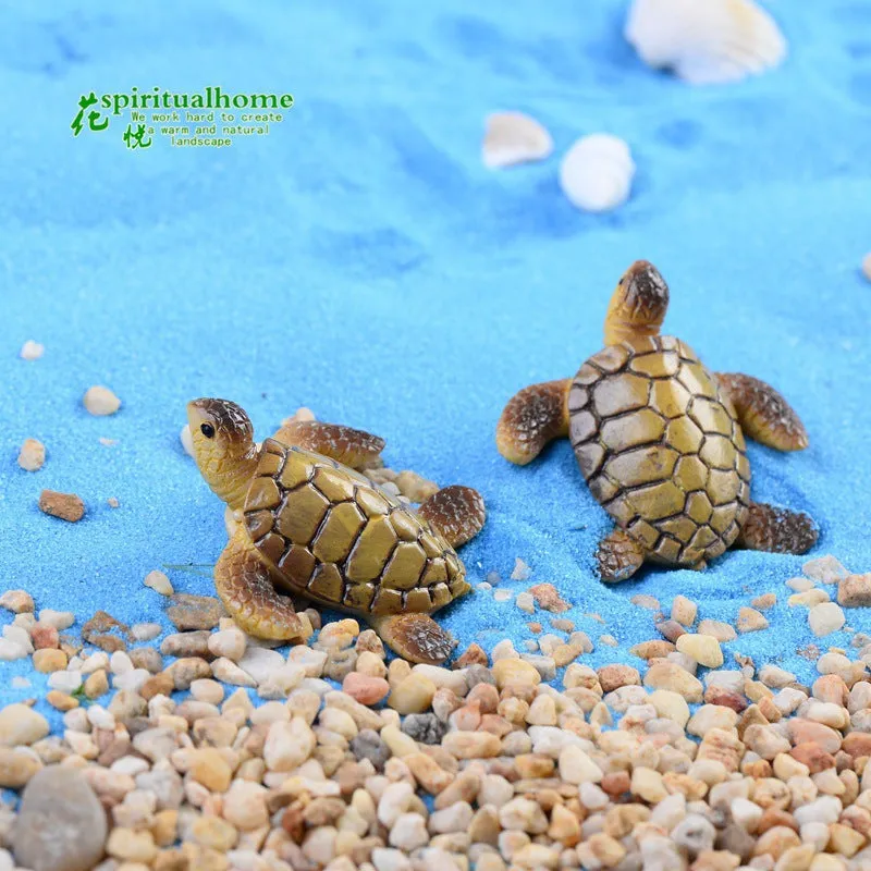 Charming Sea Turtle Miniatures Ideal Fish Tank Decor