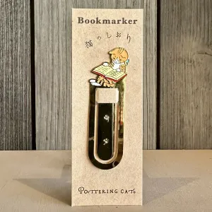 Clover Cat Reading Bookmark