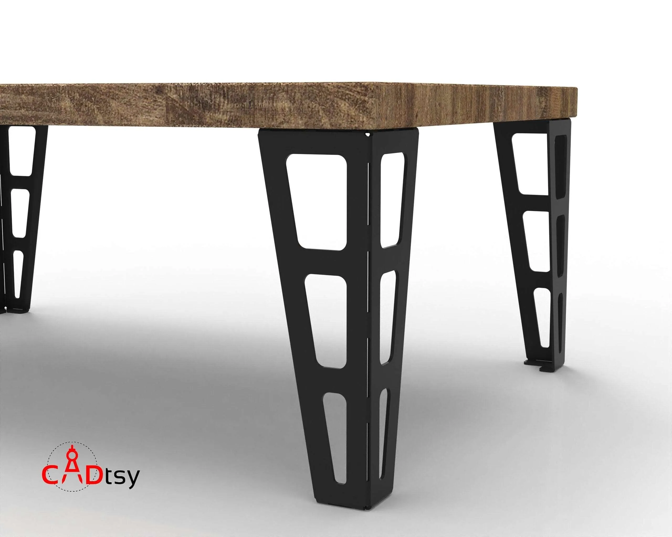 Coffee Table Metal Leg DXF/SVG CNC Laser/Plasma Cutting Files. Heights 305mm (12") & 510 mm (20")