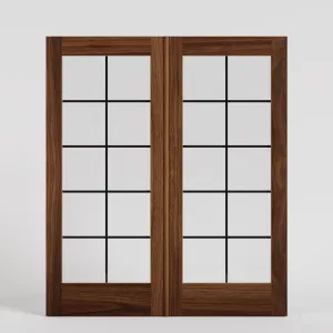 Colette Full Panel French Glass Exterior Double Doors