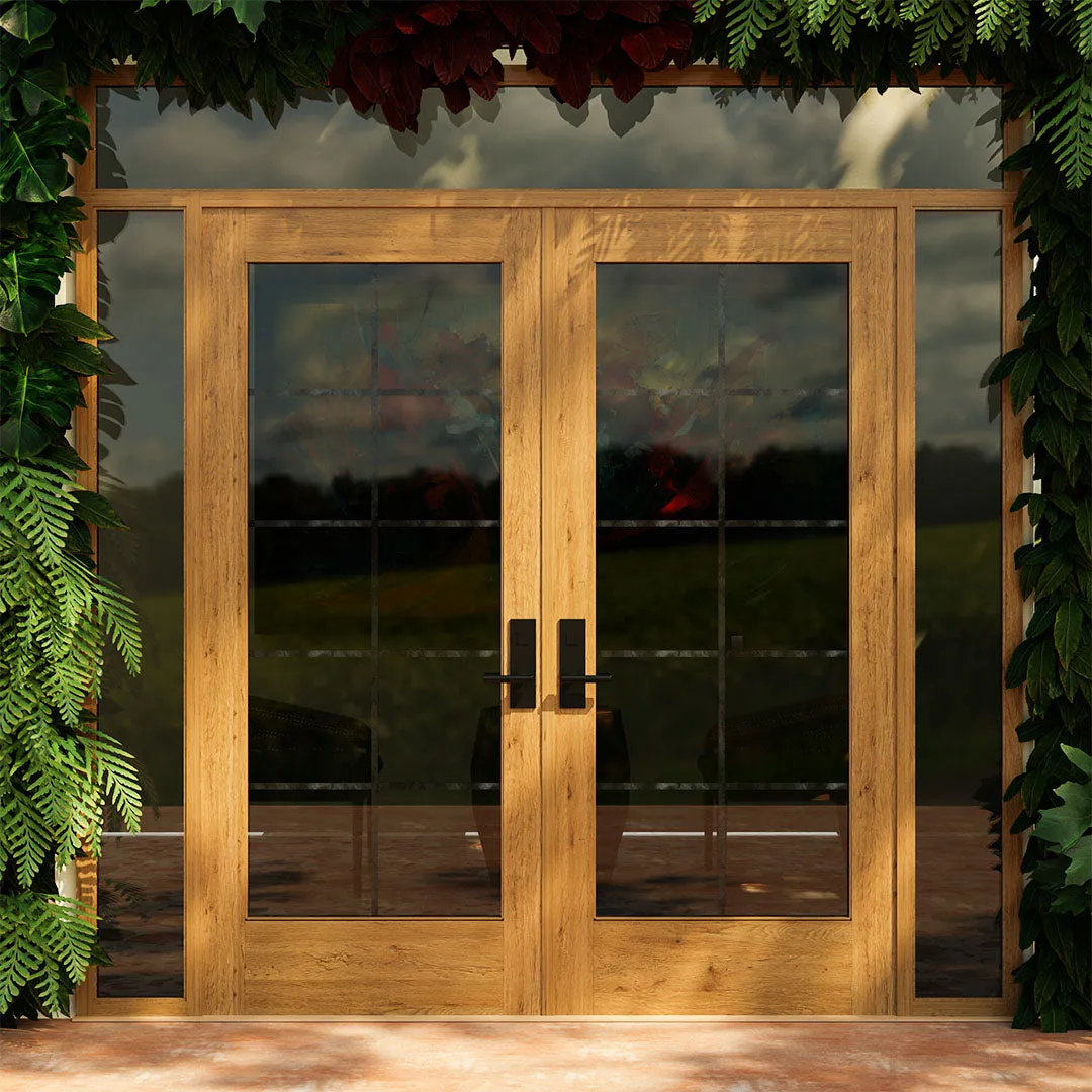 Colette Full Panel French Glass Exterior Double Doors