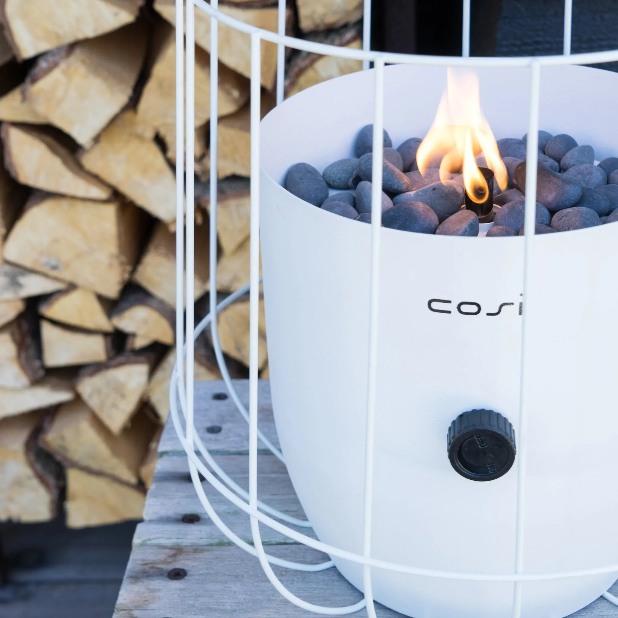 Cosiscoop Basket Lantern in White