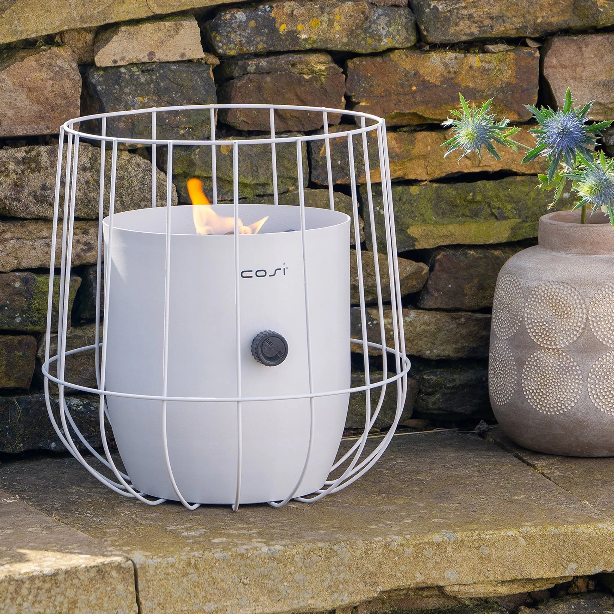 Cosiscoop Basket Lantern in White