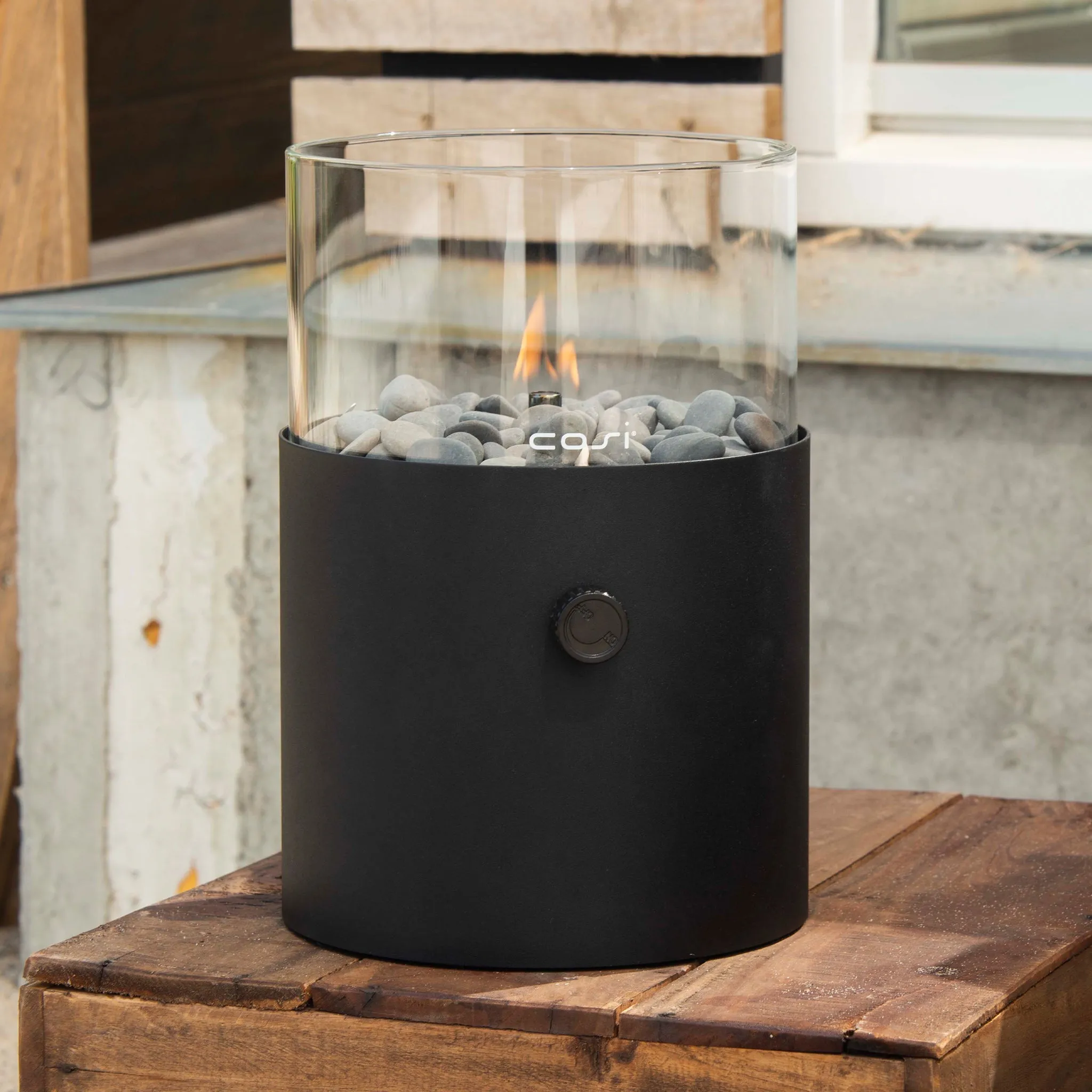 Cosiscoop Extra Large Fire Lantern in Black