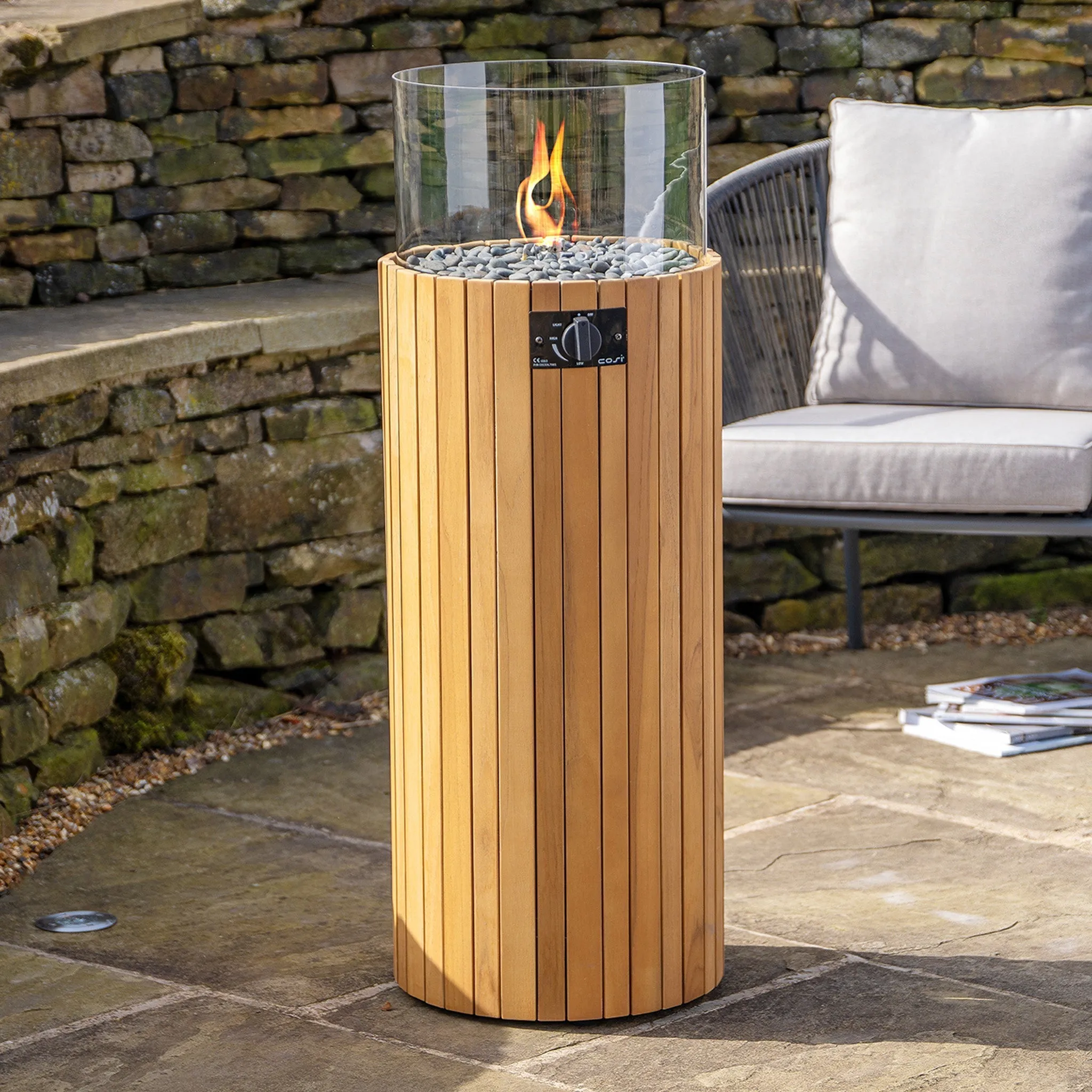 Cosiscoop Pillar Lantern in Teak