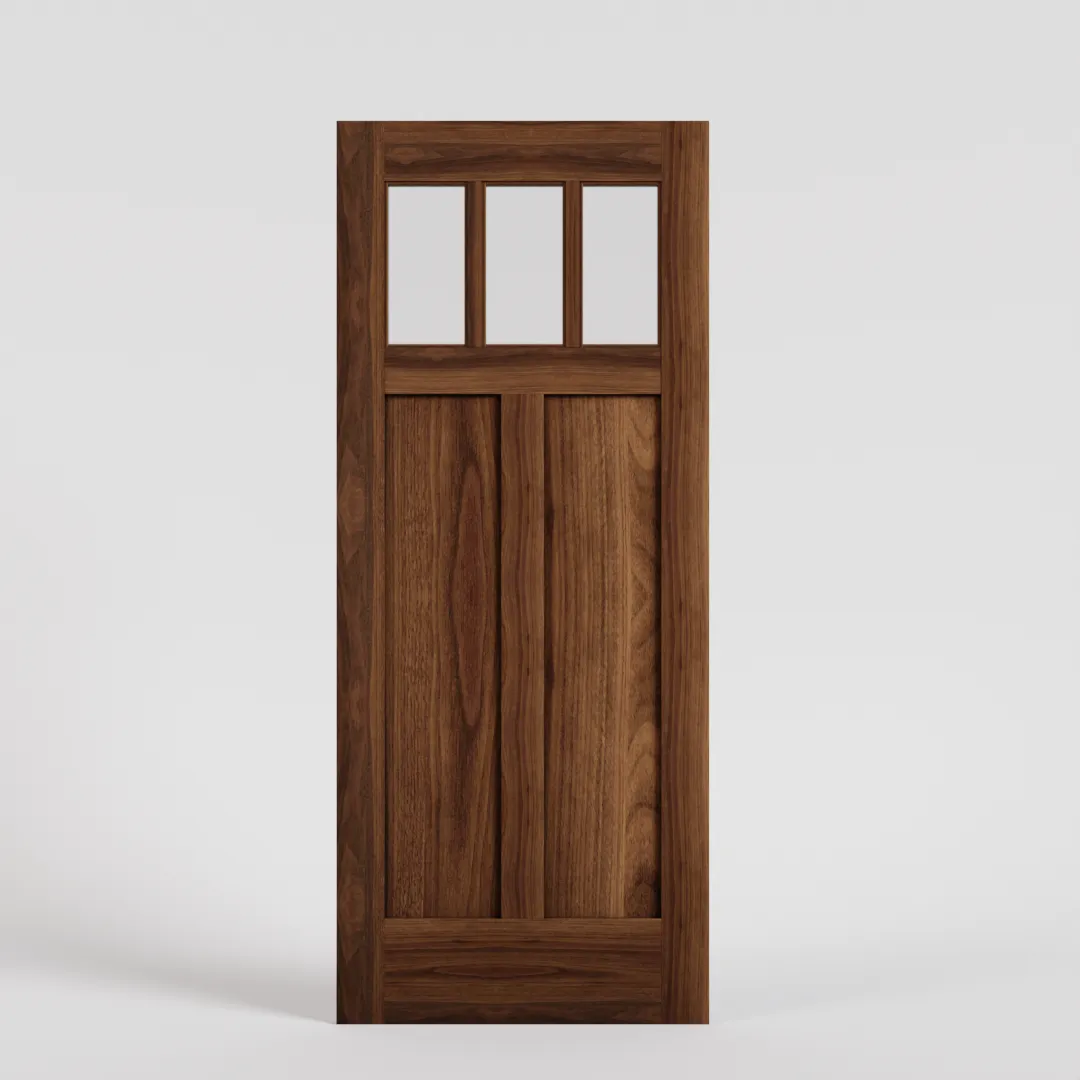 Craftsman Triple Lite Front Door With Window