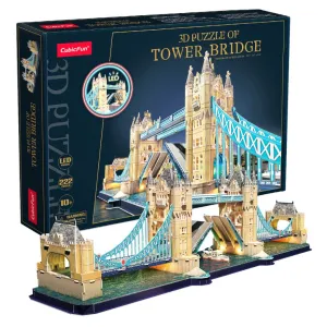 Cubic Fun 3D Puzzle Tower Bridge With Led Lights