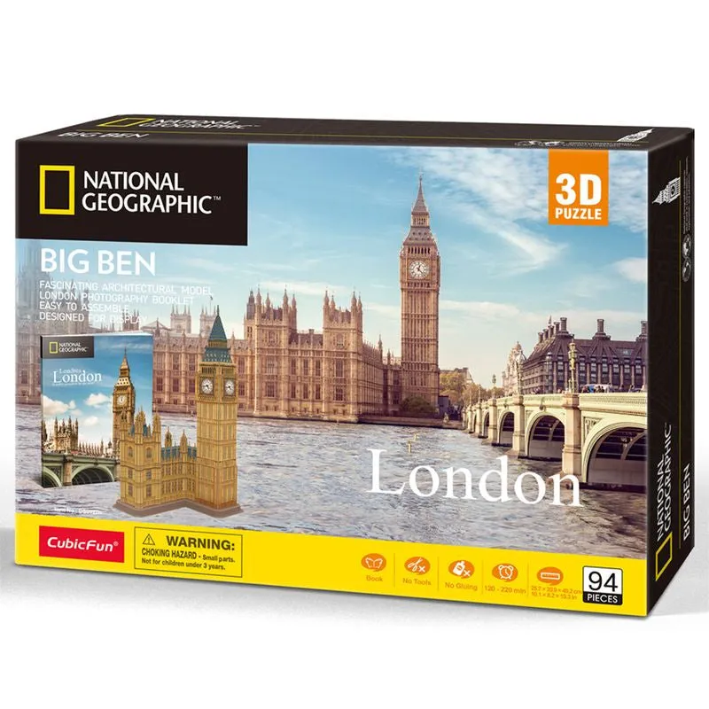 Cubic Fun National Geographic 3D Puzzle Big Ben London