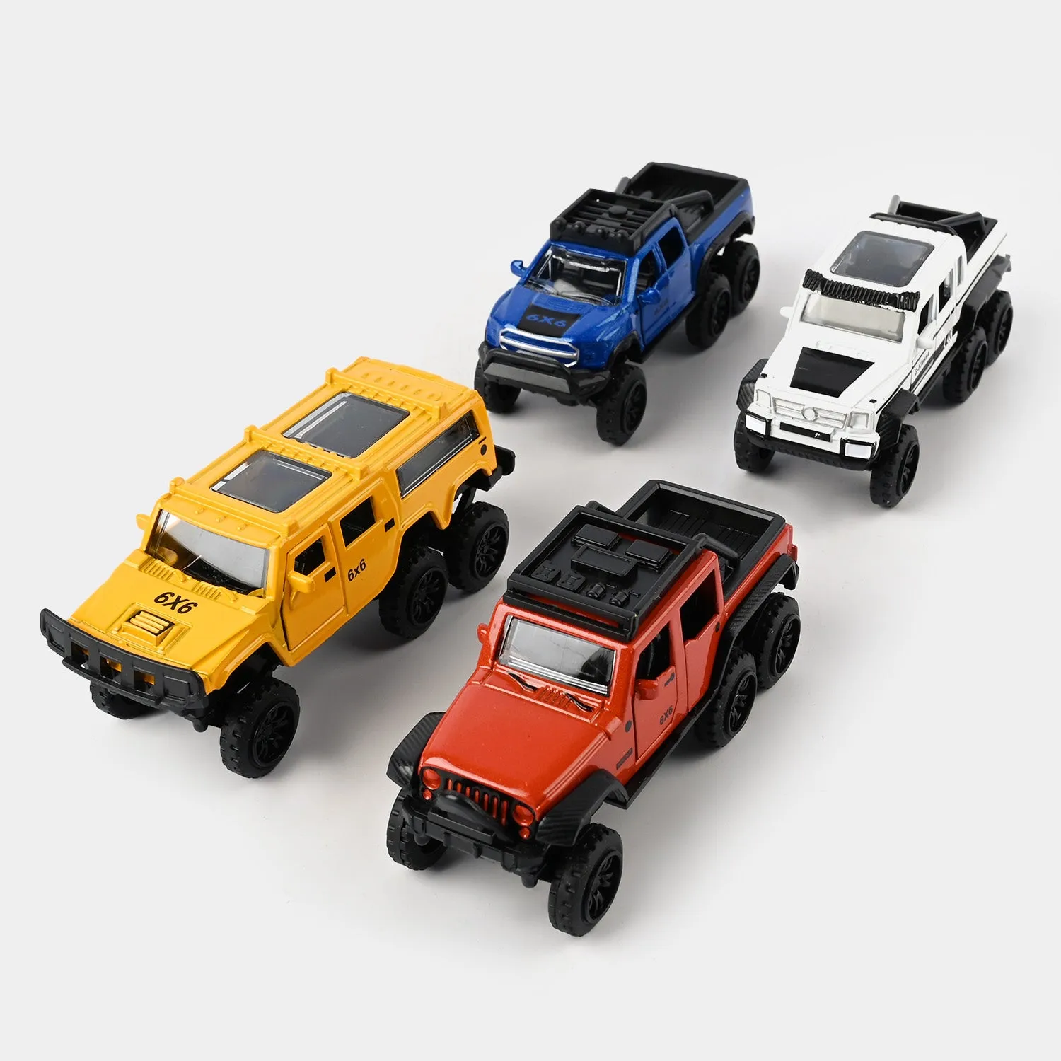 Die Cast Metal Vehicle 4Pcs Set