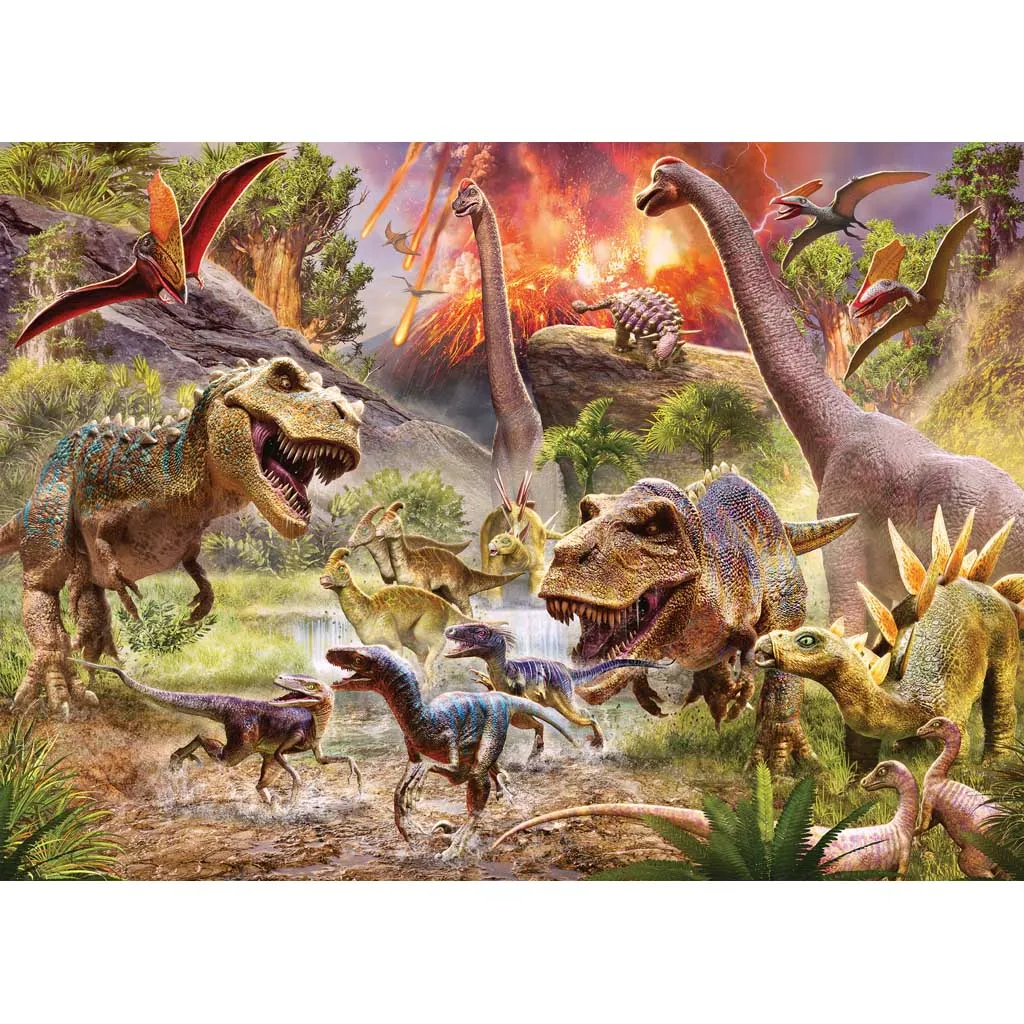 Dinosaur Dash 60 Piece Puzzle