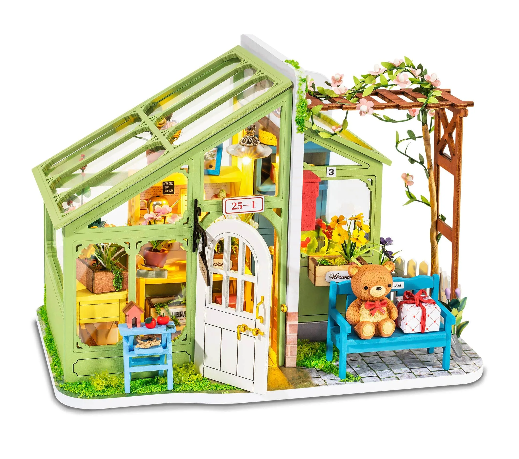 DIY Miniature Dollhouse Kit: Spring Encounter Flowers