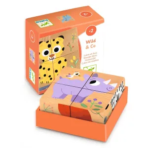 Djeco Wooden Cubes - Wild & Co