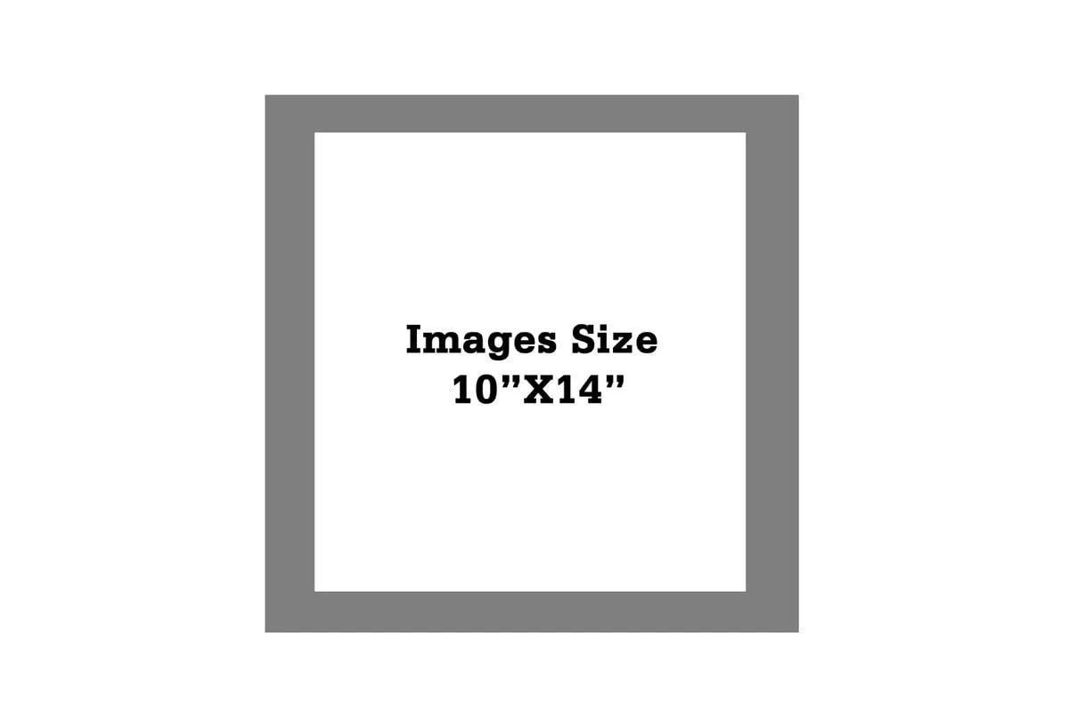 E-Art Wooden Photo Frames Dot Color Table Top/Wall Hanging Black 10x14 inch pack of 2