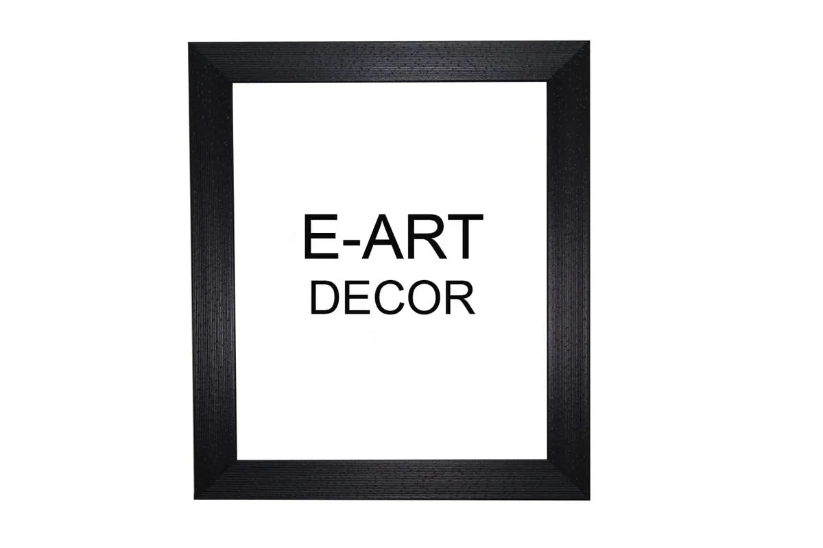 E-Art Wooden Photo Frames Dot Color Table Top/Wall Hanging Black 10x14 inch pack of 2