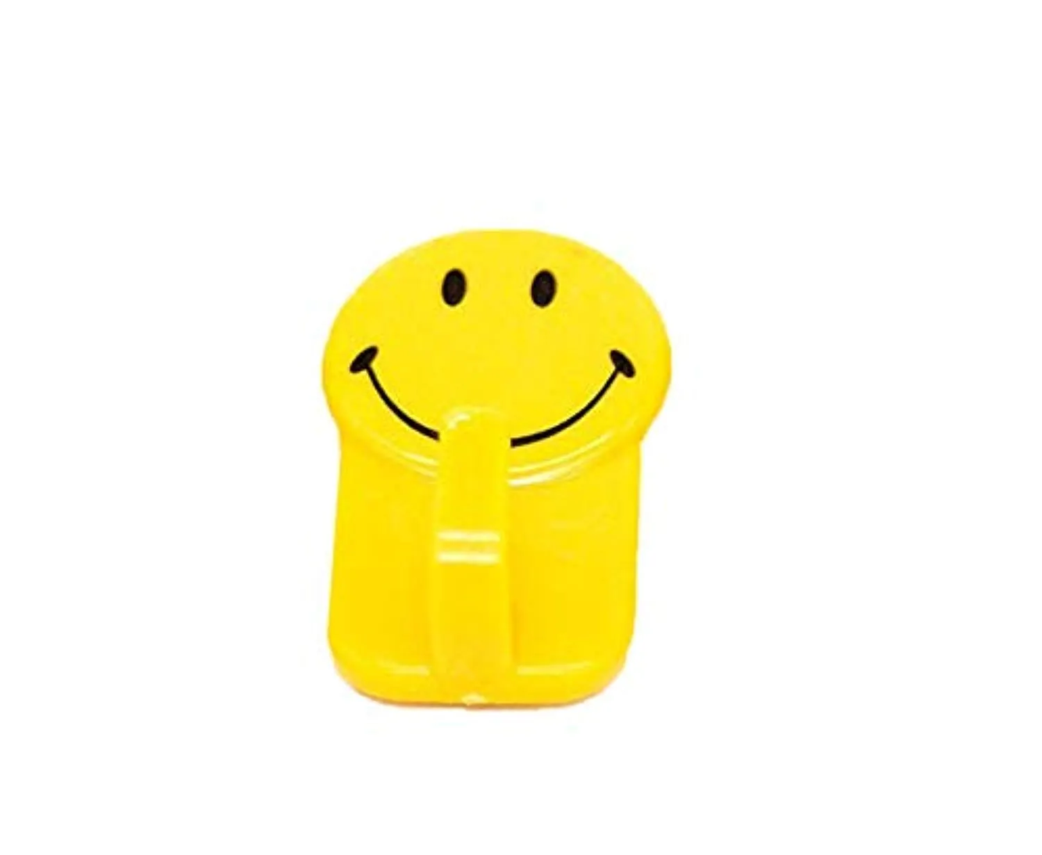 Electomania Self Adhesive Smiley Hooks Load Capacity 0.5kg Self Adhesive Plastic Hooks Load Capacity(3 Pieces)