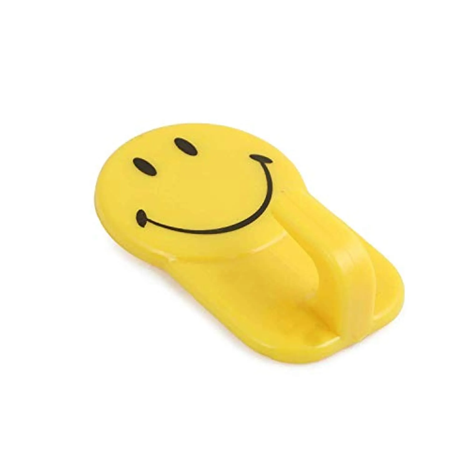 Electomania Self Adhesive Smiley Hooks Load Capacity 0.5kg Self Adhesive Plastic Hooks Load Capacity(3 Pieces)