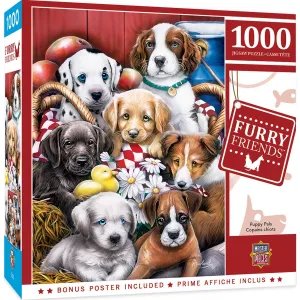 Furry Friends - Puppy Pals 1000 Piece Jigsaw Puzzle