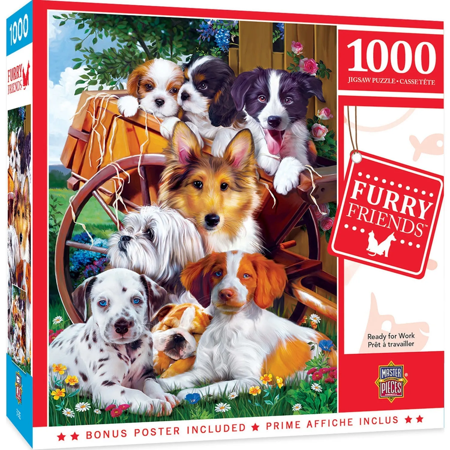 Furry Friends - Ready for Work 1000 Piece Jigsaw Puzzle