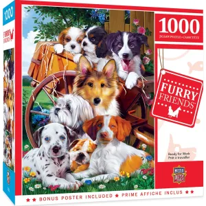 Furry Friends - Ready for Work 1000 Piece Jigsaw Puzzle