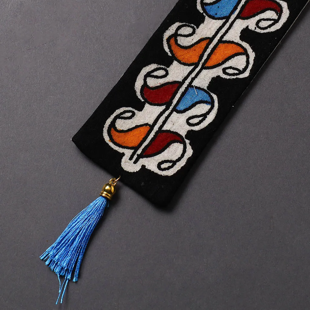 Handpainted Fabric Bookmark With Tassel 07