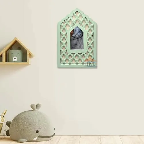 HWD Wall Hanging Mirror Wooden jharokha