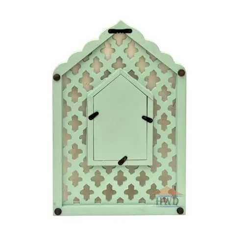 HWD Wall Hanging Mirror Wooden jharokha