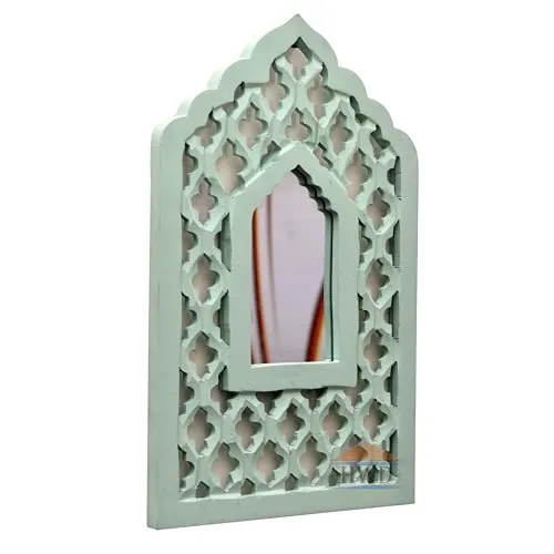 HWD Wall Hanging Mirror Wooden jharokha