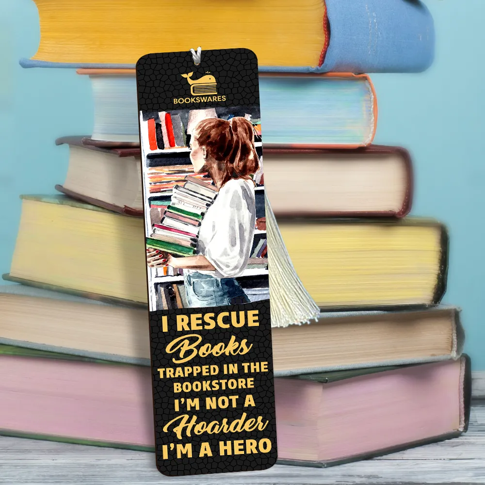 I Rescue Books Trapped In The Bookstore I'm Not A Hoarder I'm A Hero Book Lovers Gift CBM55