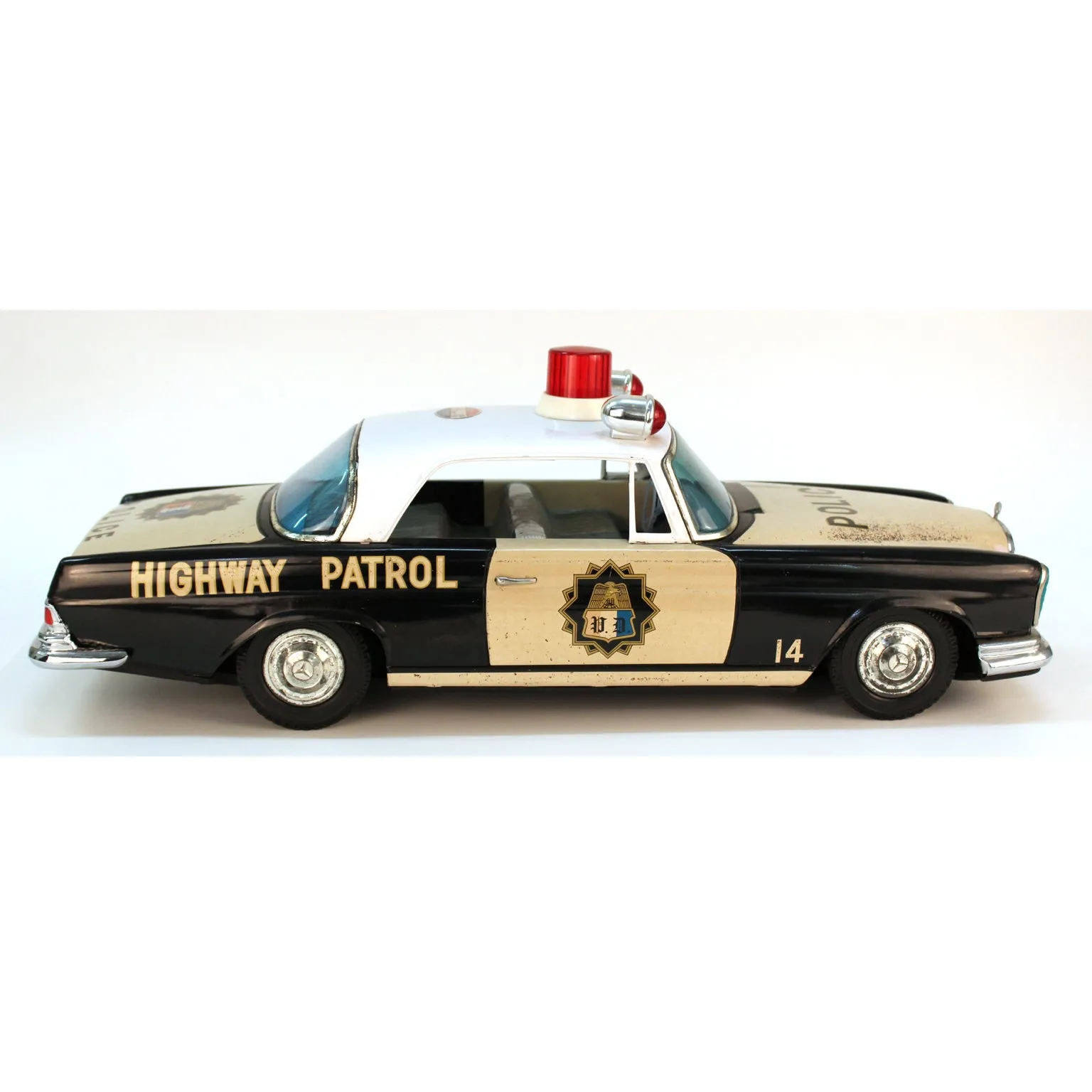 Ichiko 1970 Mercedes Highway Police Toy Car