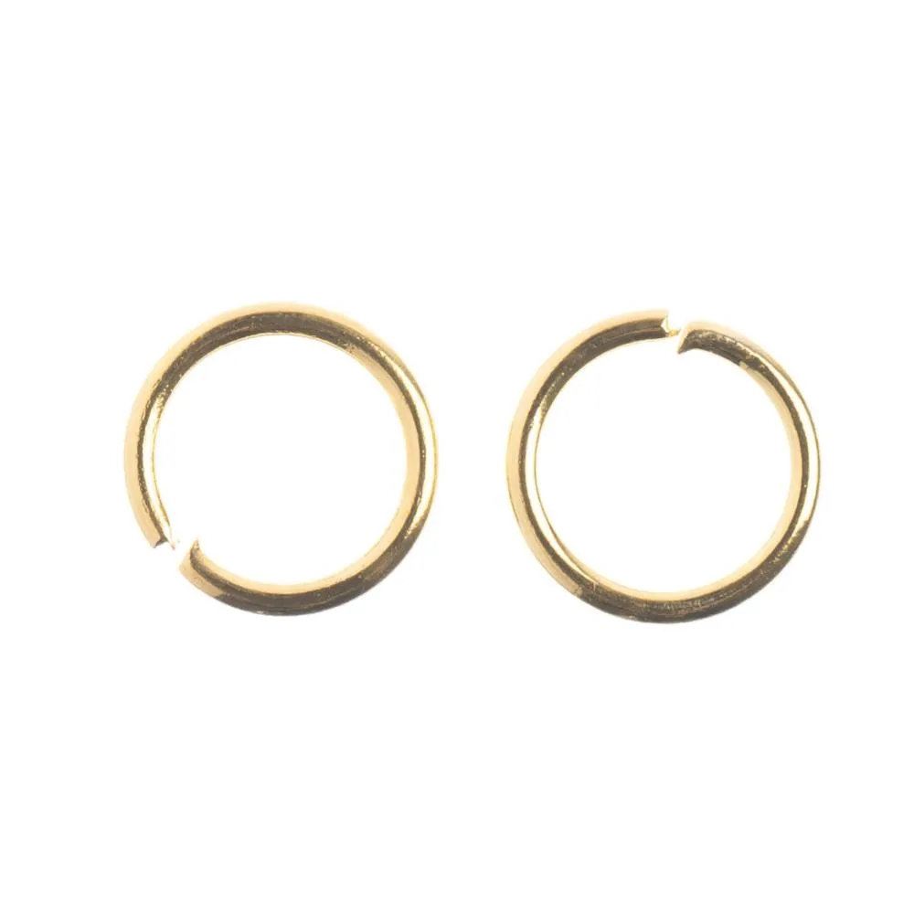 John Bead Jump Ring Round 6mm 142 pack  Gold*