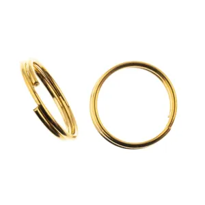 John Bead Split Ring 10mm 100 pack  Gold*