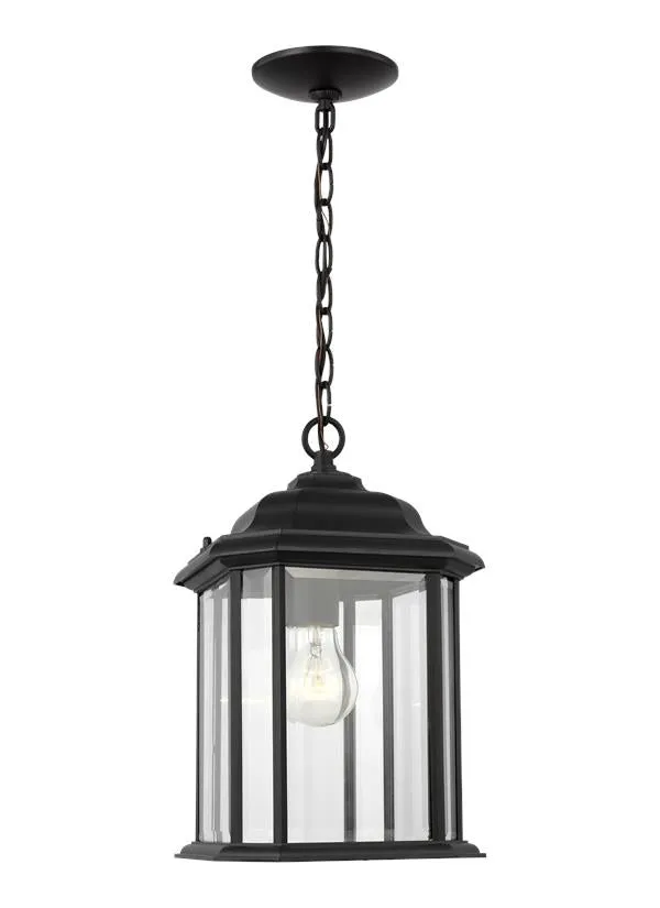 Kent Collection - One Light Outdoor Pendant | Finish: Black - 60031-12