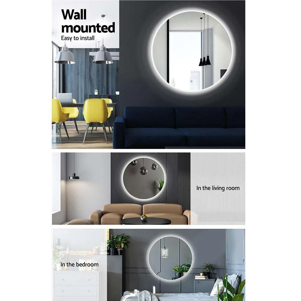 LED Wall Mirror Bathroom Light 80CM Decor Round decorative Mirrors