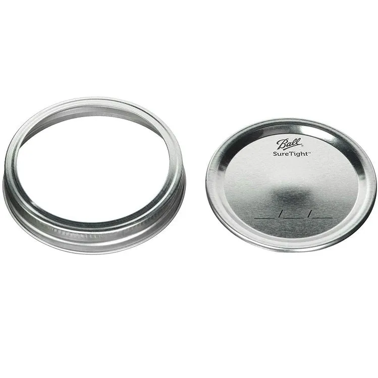 Lids & Bands for Regular Mouth Mason Jars, 12 pack