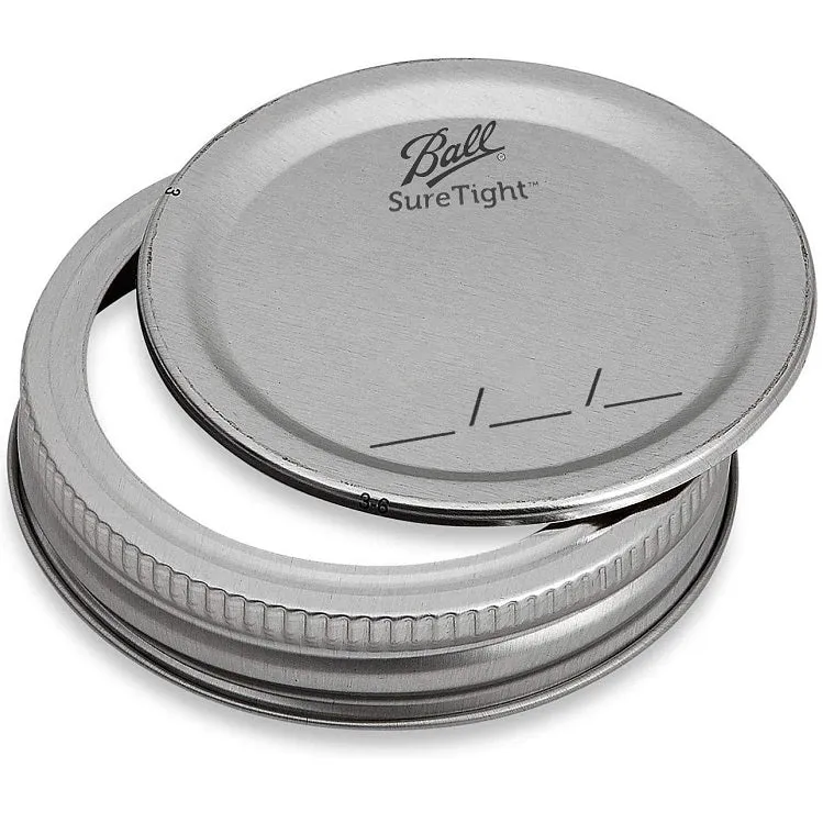 Lids & Bands for Regular Mouth Mason Jars, 12 pack