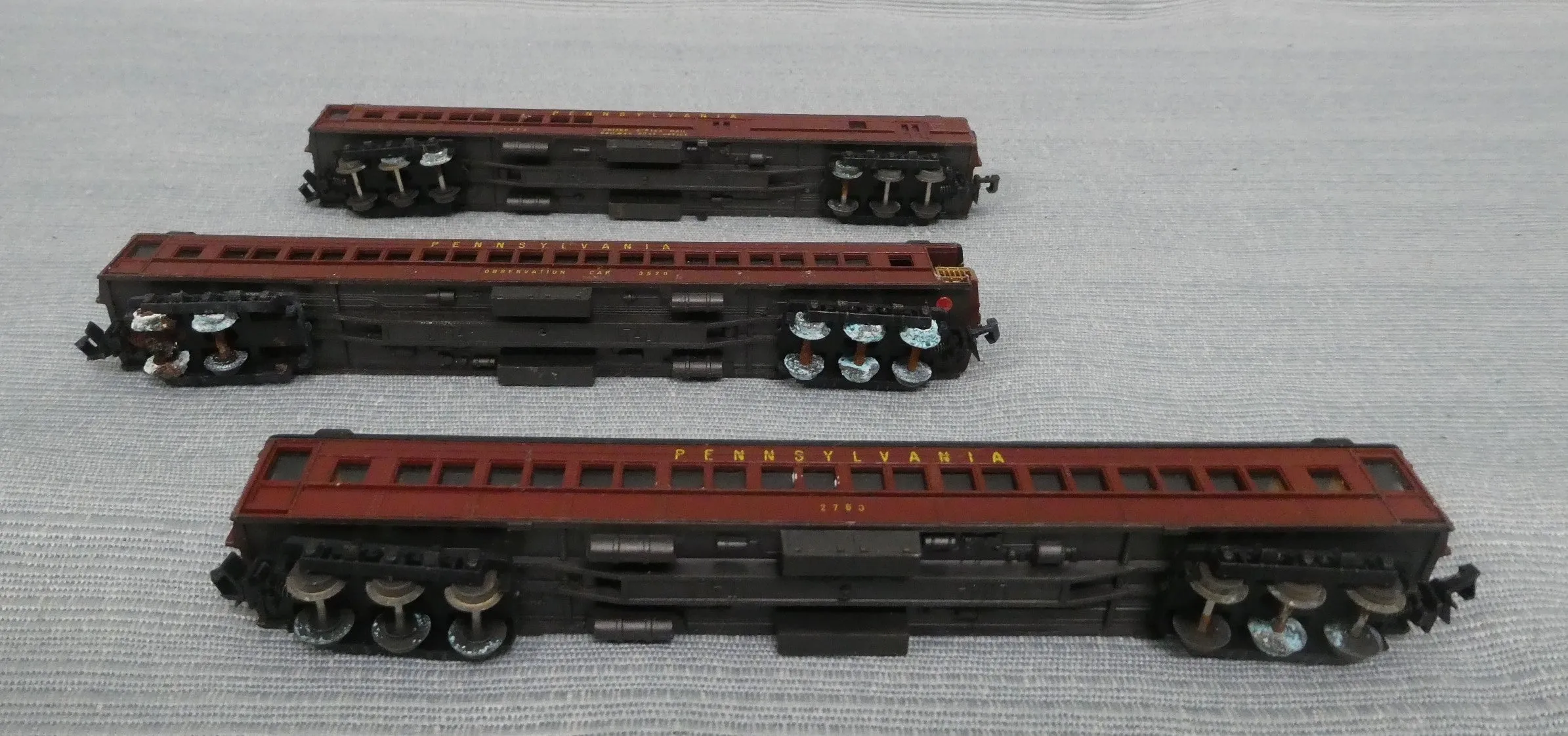 Lima Pennsylvania N Scale Model Rail Cars - Untested, Lot of 3