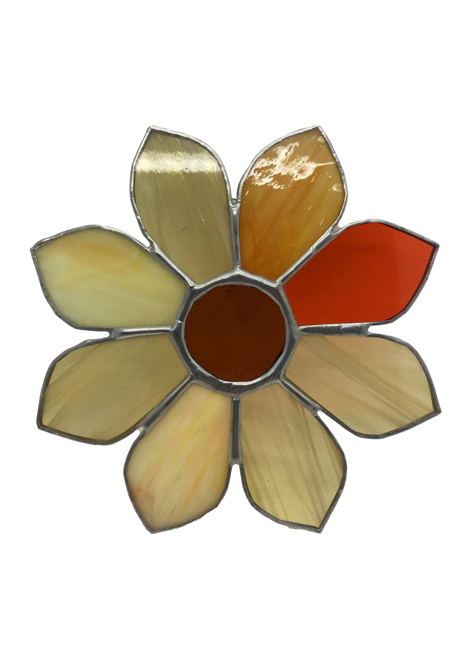 Liz Browning Glass Creations Flower stained glass hanging